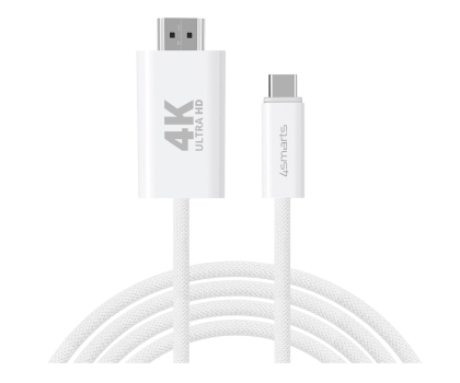 Kabel i złączka 4smarts Kabel USB-C do HDMI 2m biały